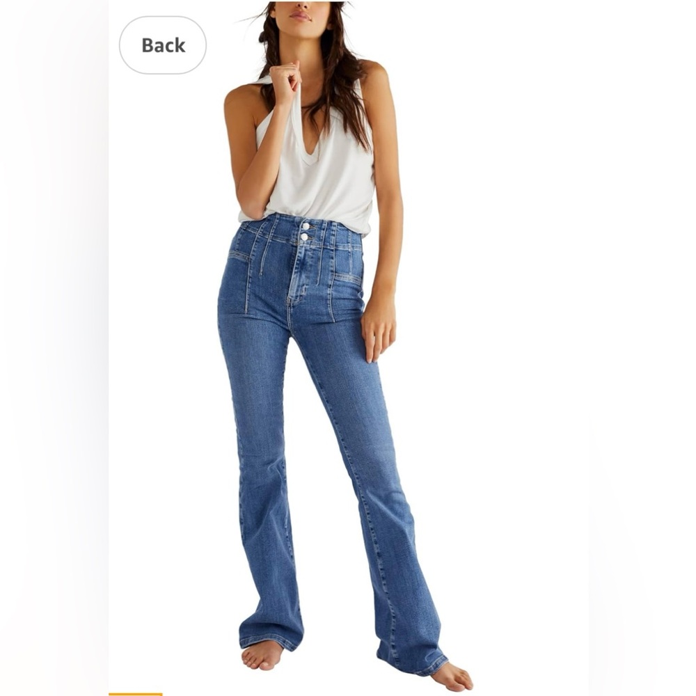 We The Free Flare Wide Leg Jeans | Jayde Flare |NNT sunburst blue sizes 25 or 27
